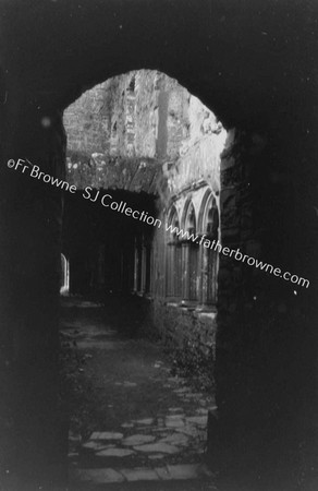 ABBEY CLOISTERS S.SIDE FROM CHAPTER HOUSE DOOR